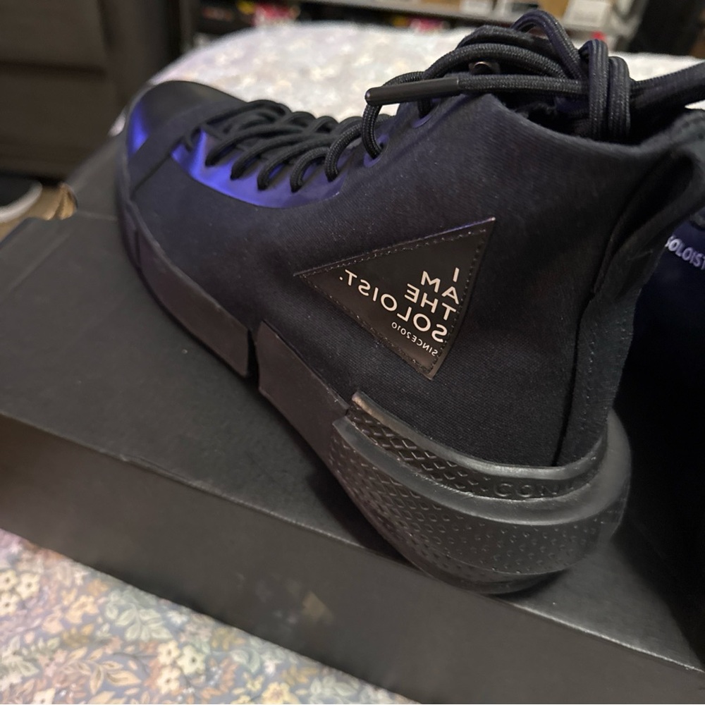 I Am A Solest Black High-Top Sneakers